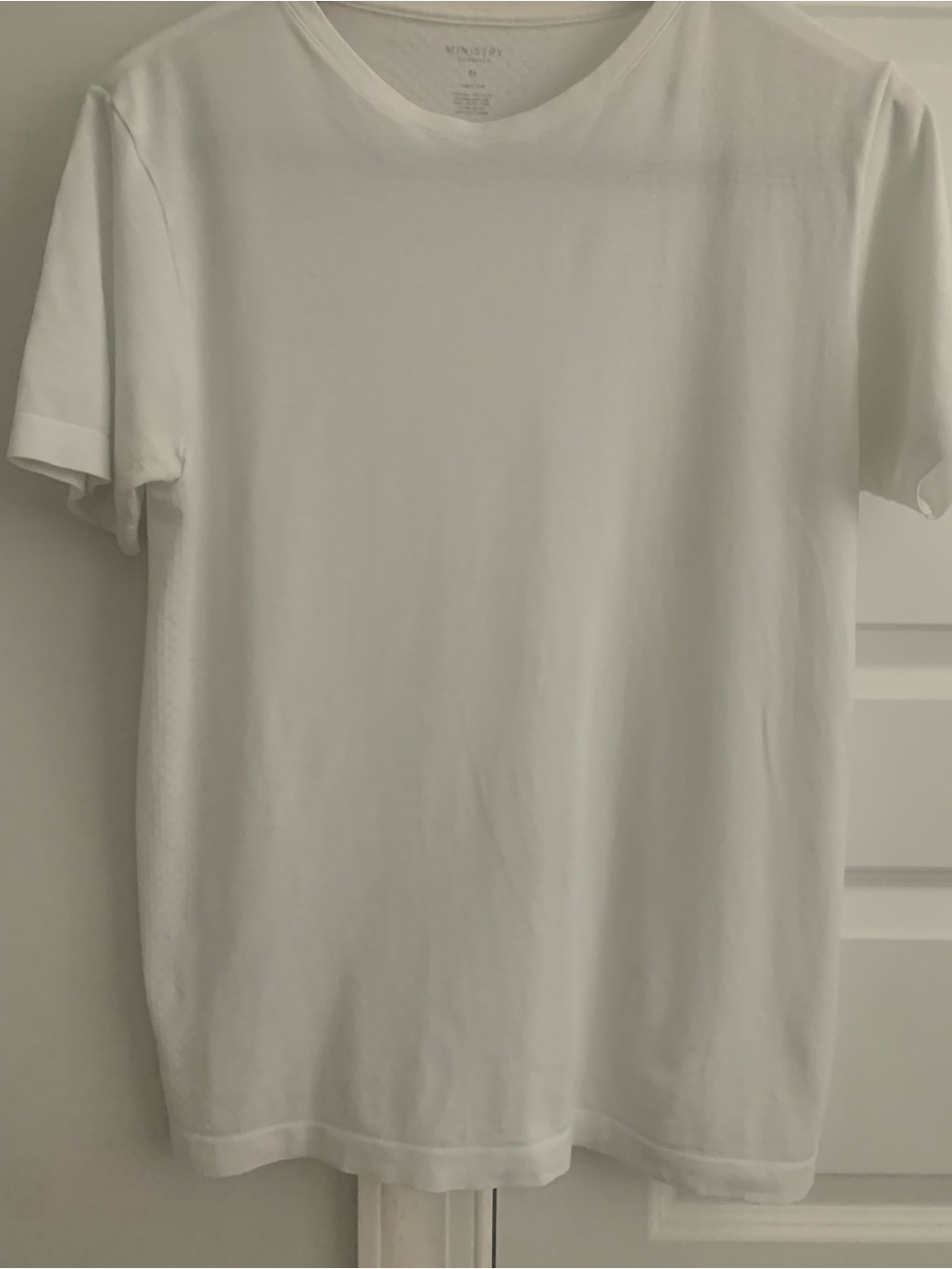 Ministry of Supply Men's White Short Sleeve Crew T-Shirt
